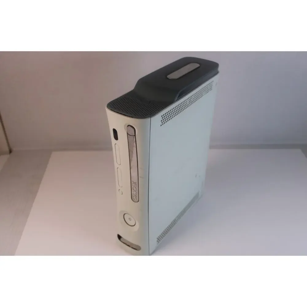 Microsoft Xbox 360 Slim White Console ONLY - For Parts Red Circle